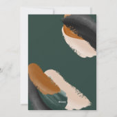 Cartes Pour Fêtes Annuelles Vert terre cuite moderne minima aquarelle (Dos)