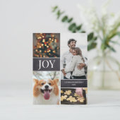 Cartes Pour Fêtes Annuelles Vertical Christmas 2020 photo de famille Collage (Debout devant)