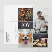 Cartes Pour Fêtes Annuelles Vertical Christmas 2020 photo de famille Collage (Devant / Derrière)