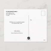 Cartes Pour Fêtes Annuelles Vertical Christmas 2020 photo de famille Collage (Dos)