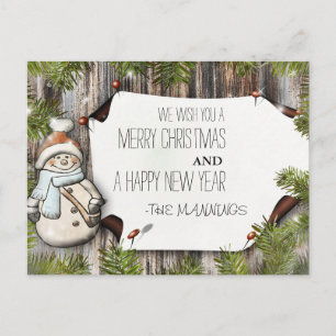 Cartes Pour Fêtes Annuelles Very Merry Christmas and Happy New Year