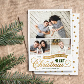Cartes Pour Fêtes Annuelles Very Merry Christmas Script 3 photo