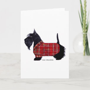 Cartes Pour Fêtes Annuelles Veste Scottie Holiday