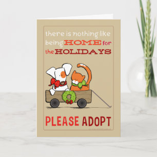 Cartes Pour Fêtes Annuelles Veuillez adopter Patch n Rusty Home pour Noël