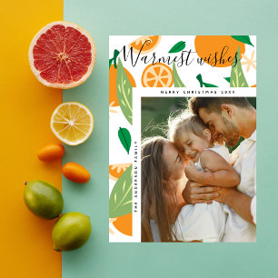 Cartes Pour Fêtes Annuelles Veux les plus chauds Orange Grove Photo de Noël