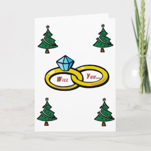 Cartes Pour Fêtes Annuelles veux-tu m'épouser pour Noël