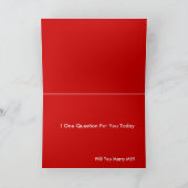 Cartes Pour Fêtes Annuelles Veux-Tu M'Épouser Valentine ? (Intérieur)