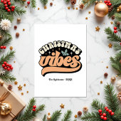 Cartes Pour Fêtes Annuelles Vibes de Noël rétro