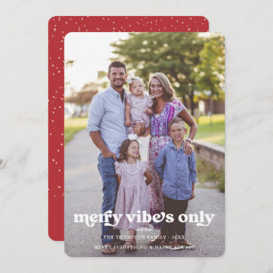 Cartes Pour Fêtes Annuelles Vibes de plaisance uniquement Vacances de Noël R