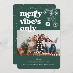 Cartes Pour Fêtes Annuelles Vibes de plaisance uniquement Vacances de Noël R