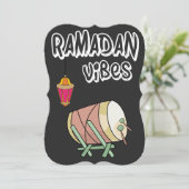 Cartes Pour Fêtes Annuelles Vibes de ramadan - Heure, Iftar, Hilal- (Debout devant)