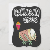 Cartes Pour Fêtes Annuelles Vibes de ramadan - Heure, Iftar, Hilal- (Devant)
