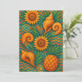 Cartes Pour Fêtes Annuelles Vibes d'été (Debout devant)