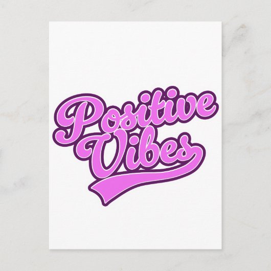 Cartes Pour Fêtes Annuelles Vibes positives (Devant)