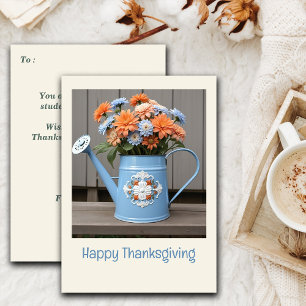 Cartes Pour Fêtes Annuelles Vibes Rustiques Automne Floral Thanksgiving Saluta