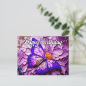 Cartes Pour Fêtes Annuelles Vibrant mignon Belle conception papillon (Debout devant)