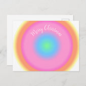 Cartes Pour Fêtes Annuelles Vibrations positives - Dégradé radial coloré (Devant / Derrière)