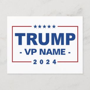 Cartes Pour Fêtes Annuelles Vice-président Trump 2024 sur mesure