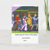 Cartes Pour Fêtes Annuelles Victoire de Hanoukka (Dos)