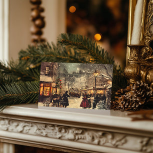 Cartes Pour Fêtes Annuelles Victoria London Winter Wonderland