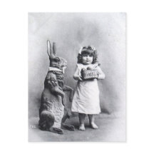 Victorian Easter Bunny avec Girl