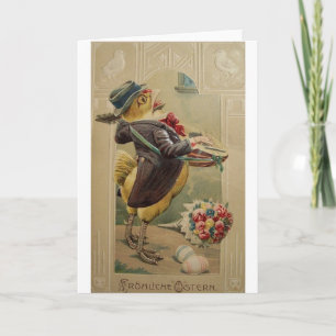 Cartes Pour Fêtes Annuelles Victorian German Easter Card