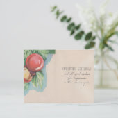 Cartes Pour Fêtes Annuelles Victorian Retro Christmas Tree Balls Salutations (Debout devant)