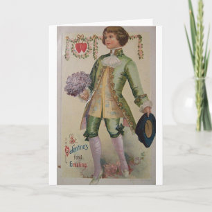Cartes Pour Fêtes Annuelles Victorian St. Valentine's Day Greeting Card