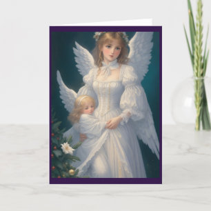 Cartes Pour Fêtes Annuelles Victorian Vintage Retro Christmas Angel