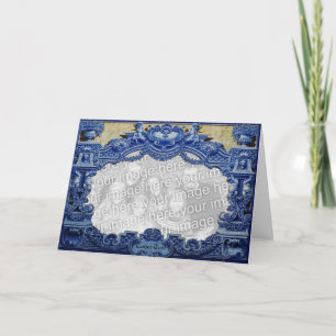 Cartes Pour Fêtes Annuelles Victorien bleu