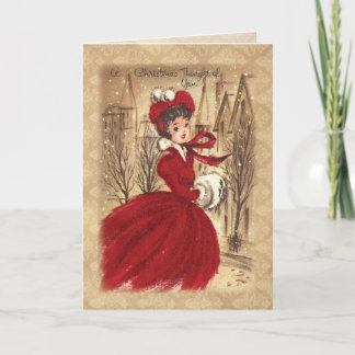 Cartes Pour Fêtes Annuelles Victorien vintage Noël considéré vous