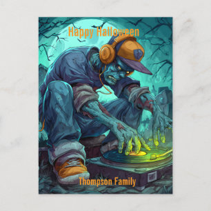 Cartes Pour Fêtes Annuelles Vidéos de la fête d'Halloween Zombie DJ Rave