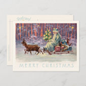 Cartes Pour Fêtes Annuelles Vienne Woods Père Noël (Devant / Derrière)