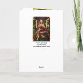 Cartes Pour Fêtes Annuelles VIERGE AVEC ENFANT, Rubis rouge (Dos)