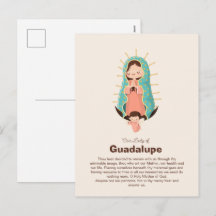 Vierge de Guadalupe tenue par un ange