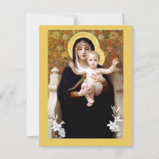 Cartes Pour Fêtes Annuelles Vierge des lys