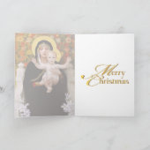 Cartes Pour Fêtes Annuelles Vierge et enfant + Liliers blancs (Intérieur)