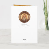 Cartes Pour Fêtes Annuelles VIERGE ET ENFANT, Parchemin (Dos)