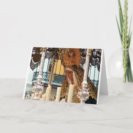 Cartes Pour Fêtes Annuelles Vierge Marie (Devant)