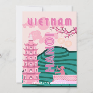 Cartes Pour Fêtes Annuelles Vietnam Travel Art
