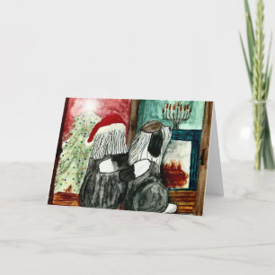 Cartes Pour Fêtes Annuelles Vieux anglais Sheepdog