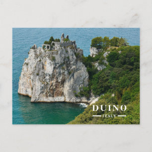 Cartes Pour Fêtes Annuelles Vieux Château de Duino Ruines Mer Adriatique Itali