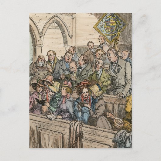CARTES POUR FÊTES ANNUELLES VIEUX CHOEUR DE NOËL (Devant)
