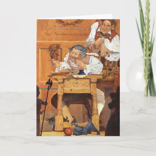 Cartes Pour Fêtes Annuelles Vieux Fezziwig (Devant)