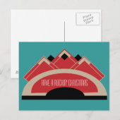 Cartes Pour Fêtes Annuelles Vieux librairie (Devant / Derrière)