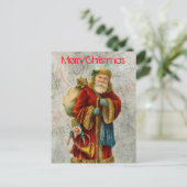 Cartes Pour Fêtes Annuelles Vieux Noël Père Noël (Debout devant)