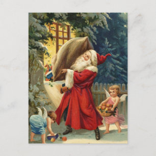Cartes Pour Fêtes Annuelles Vieux Père Noël de mode