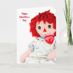 Cartes Pour Fêtes Annuelles Vieux Rag Doll Valentine