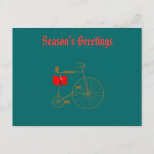 Cartes Pour Fêtes Annuelles Vieux Vélo