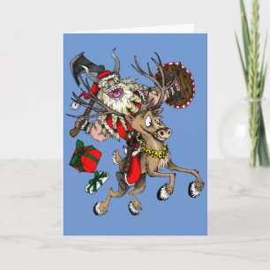 Cartes Pour Fêtes Annuelles Viking Père Noël